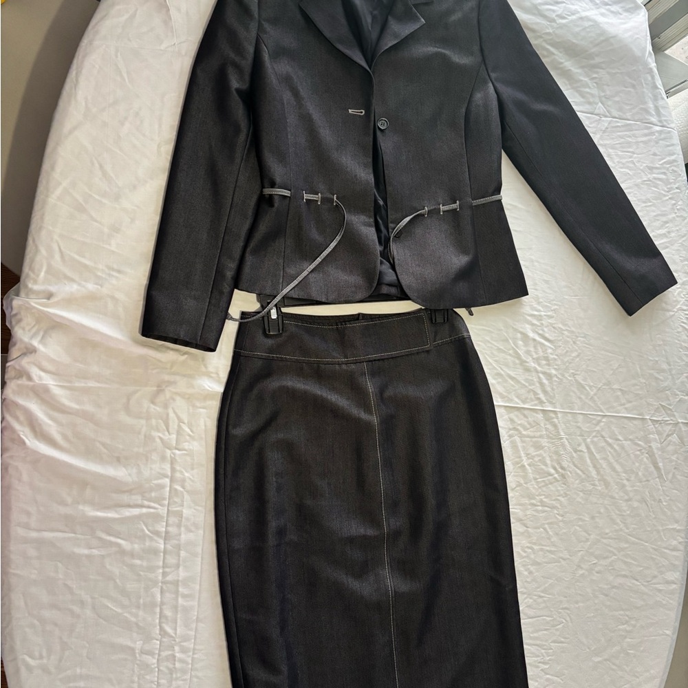 Elegant Black Skirt Set